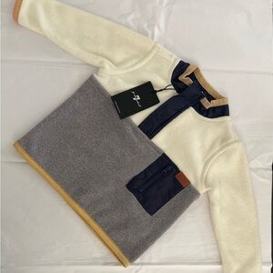 7 for all mankind toddler fleece pullover jacket.